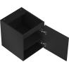 Mexen Rivel Badezimmerschrank 40 cm, 1 Tür, geriffelt, schwarz matt - 91A21-04047-1-BF71