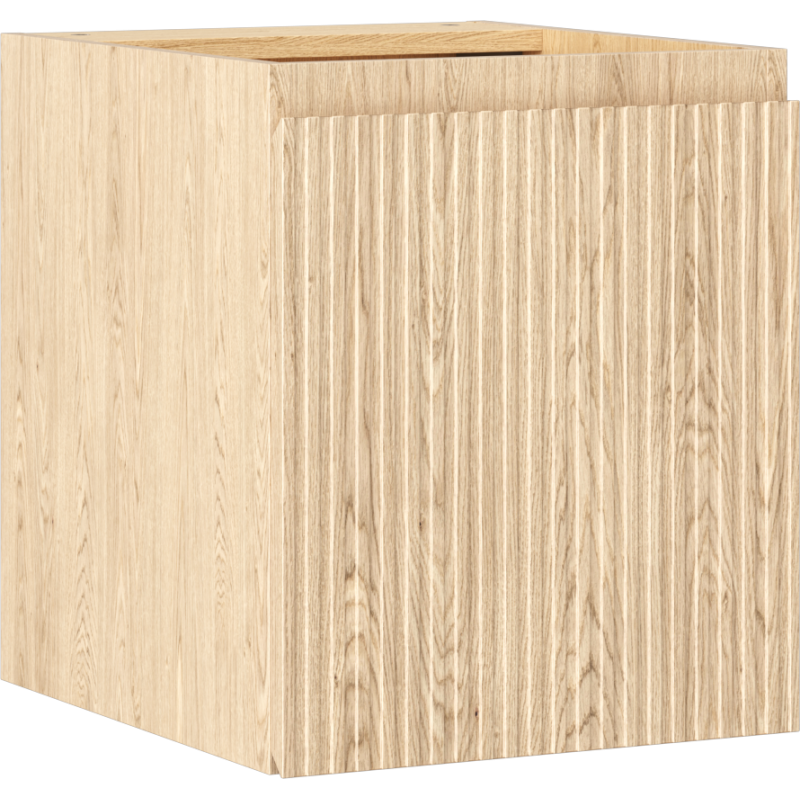 Mexen Rivel mobile da bagno sotto lavabo 40 cm, 1 porta, scanalato, rovere - 91A21-04047-1-BF81