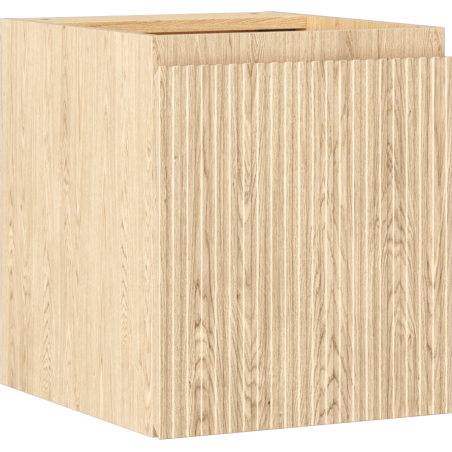 Mexen Rivel kylpyhuonekaappi pesuallaskaapin alle 40 cm, 1 ovi, uritettu, tammi - 91A21-04047-1-BF81