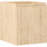 Mexen Rivel bathroom cabinet for washbasin 40 cm, 1 door, grooved, oak - 91A21-04047-1-BF81
