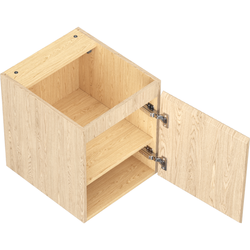 Mexen Rivel Badezimmerunterschrank 40 cm, 1 Tür, gerillt, Eiche - 91A21-04047-1-BF81