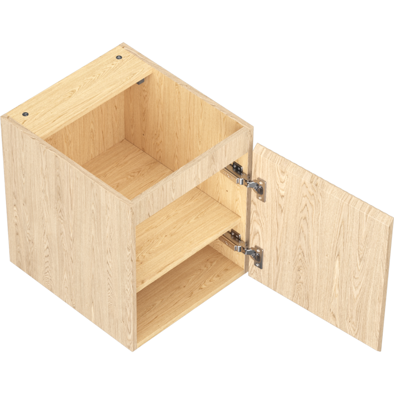 Mexen Rivel mobile da bagno sotto lavabo 40 cm, 1 porta, scanalato, rovere - 91A21-04047-1-BF81