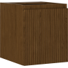 Mexen Rivel bathroom cabinet for washbasin 40 cm, 1 door, fluted, walnut - 91A21-04047-1-BF86