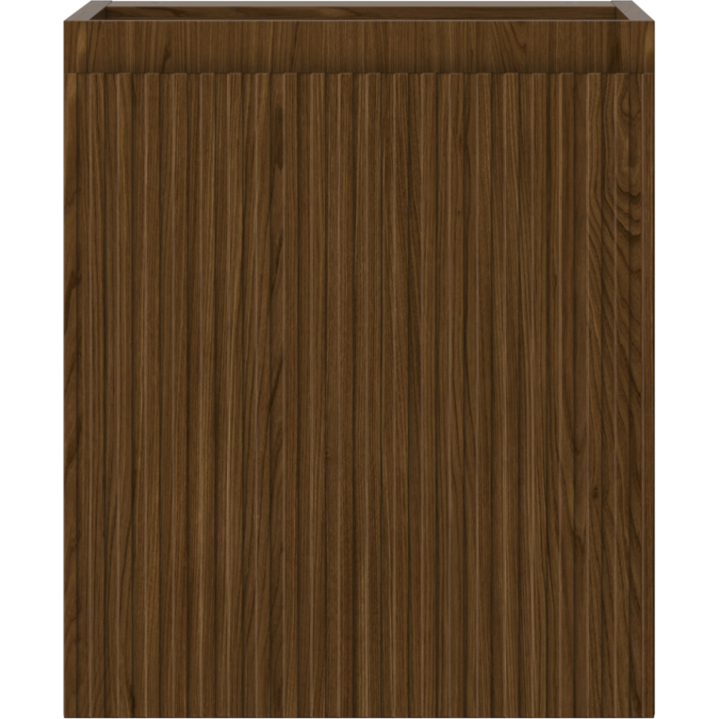Mexen Rivel Badezimmerunterschrank 40 cm, 1 Tür, geriffelt, Nussbaum - 91A21-04047-1-BF86