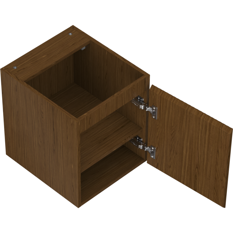 Mexen Rivel armário de casa de banho para lavatório 40 cm, 1 porta, estriado, noz - 91A21-04047-1-BF86