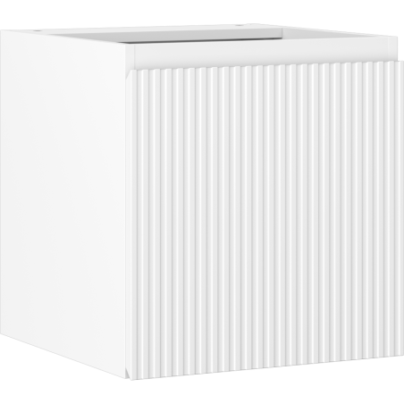 Mexen Rivel bathroom cabinet under sink 45 cm, 1 door, grooved, white matt - 91A21-04547-1-BF01