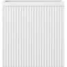 Mexen Rivel Badezimmerschrank für Waschtisch 45 cm, 1 Tür, geriffelt, weiß matt - 91A21-04547-1-BF01