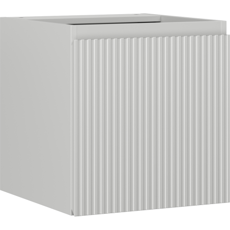 Mexen Rivel bathroom cabinet under-sink 45 cm, 1 door, grooved, matte grey - 91A21-04547-1-BF62