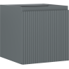 Mexen Rivel szafka łazienkowa podumywalkowa 45 cm, 1 drzwi, ryflowana, grafit mat - 91A21-04547-1-BF66