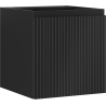 Mexen Rivel Badezimmerschrank unter Waschbecken 45 cm, 1 Tür, geriffelt, schwarzmatt - 91A21-04547-1-BF71