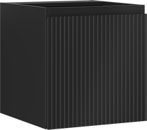 Mexen Rivel mobiletto da bagno sottolavabo 45 cm, 1 anta, scanalato, nero opaco - 91A21-04547-1-BF71