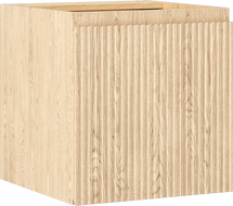 Mexen Rivel badrumsskåp under handfat 45 cm, 1 dörr, räfflad, ek - 91A21-04547-1-BF81