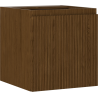 Mexen Rivel Badezimmerschrank für Waschbecken 45 cm, 1 Tür, gerillt, Nussbaum - 91A21-04547-1-BF86