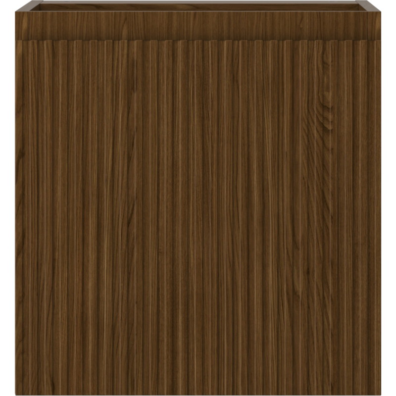 Mexen Rivel ormar za kupaonski umivaonik 45 cm, 1 vrata, rebrasta, orah - 91A21-04547-1-BF86