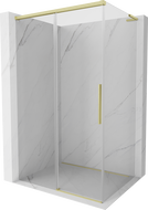 Mexen Rox L Schiebeduschkabine 120 x 90 cm, transparent, gebürstetes Gold - 8C2L-120-090-55-00