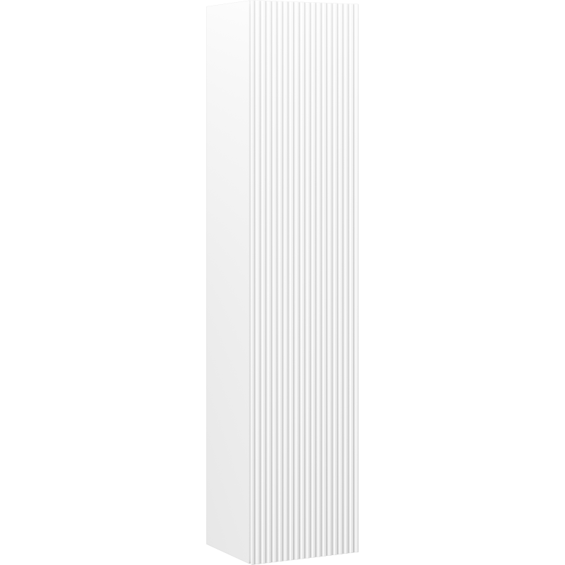 Mexen Rivel Badezimmerpfosten 35 cm, 1 Tür, geriffelt, weiß matt - 91A21-03016-1-BF01