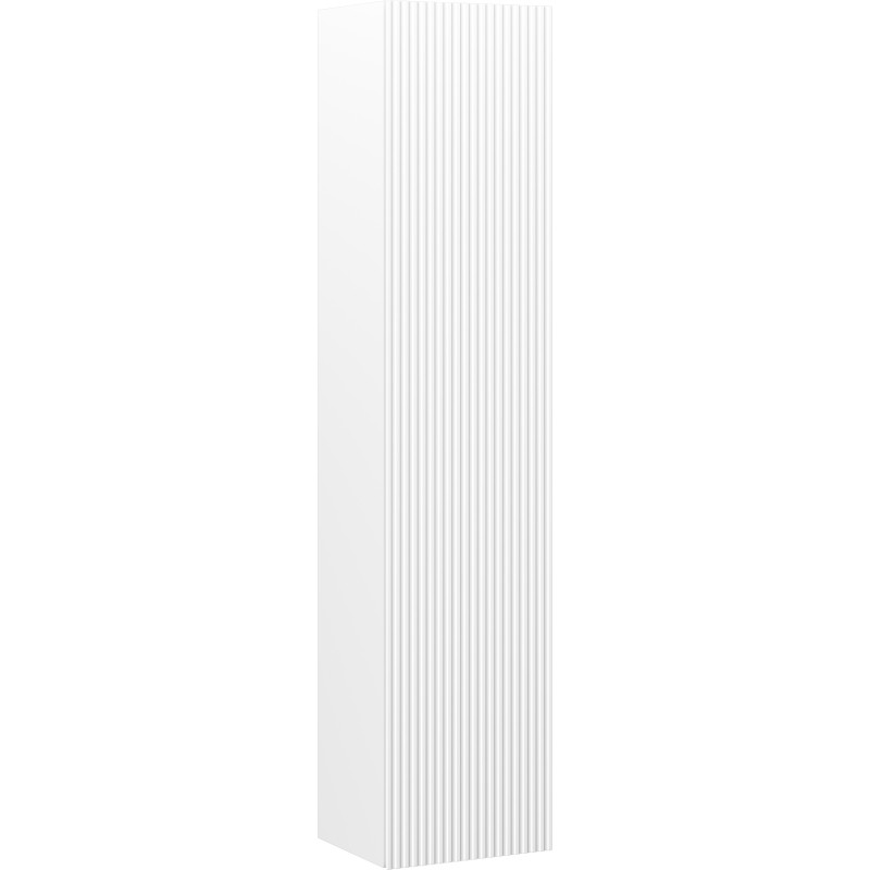 Mexen Rivel kupaonski stup 35 cm, 1 vrata, rebrasta, bijela mat - 91A21-03016-1-BF01