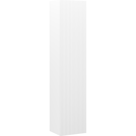 Mexen Rivel colonne de salle de bain 35 cm, 1 porte, rainurée, blanc mat - 91A21-03016-1-BF01
