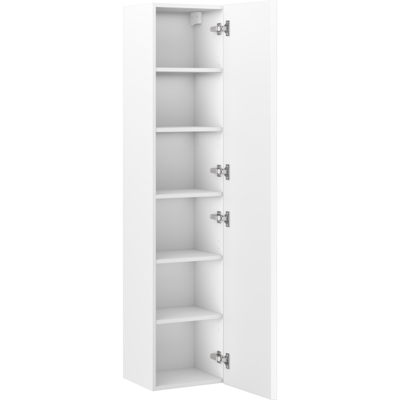 Mexen Rivel słupek łazienkowy 35 cm, 1 drzwi, ryflowany, biały mat - 91A21-03016-1-BF01