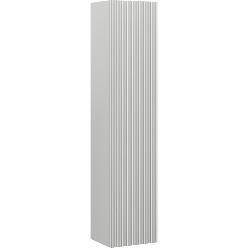 Mexen Rivel Badezimmersäule 35 cm, 1 Tür, gerillt, grau matt - 91A21-03016-1-BF62