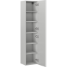 Mexen Rivel bathroom column 35 cm, 1 door, grooved, grey matte - 91A21-03016-1-BF62