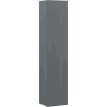 Mexen Rivel bathroom tall cupboard 35 cm, 1 door, grooved, matt graphite - 91A21-03016-1-BF66