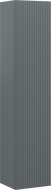 Mexen Rivel colonne de salle de bains 35 cm, 1 porte, rainurée, graphite mat - 91A21-03016-1-BF66