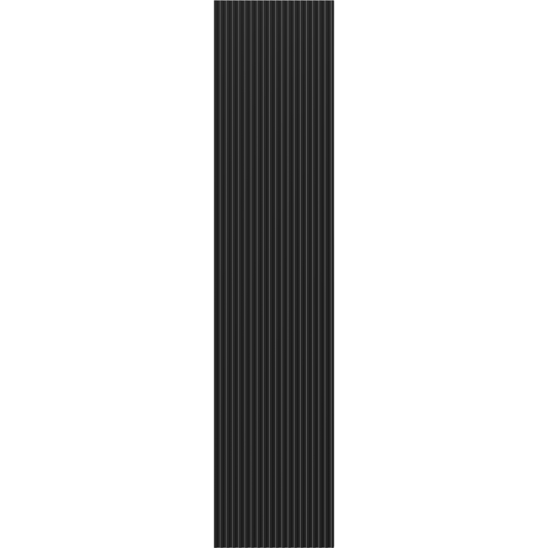 Mexen Rivel Bathroom Cabinet 35 cm, 1 Door, Ribbed, Matte Black - 91A21-03016-1-BF71