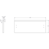 Mexen Orio badkamerkastje onder wastafel 50 cm met blad, 1 lade, witte glans - 91A10-05023-1-BFC00