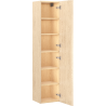 Mexen Rivel columna de baño 35 cm, 1 puerta, acanalada, roble - 91A21-03016-1-BF81