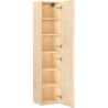Mexen Rivel słupek łazienkowy 35 cm, 1 drzwi, ryflowany, dąb - 91A21-03016-1-BF81