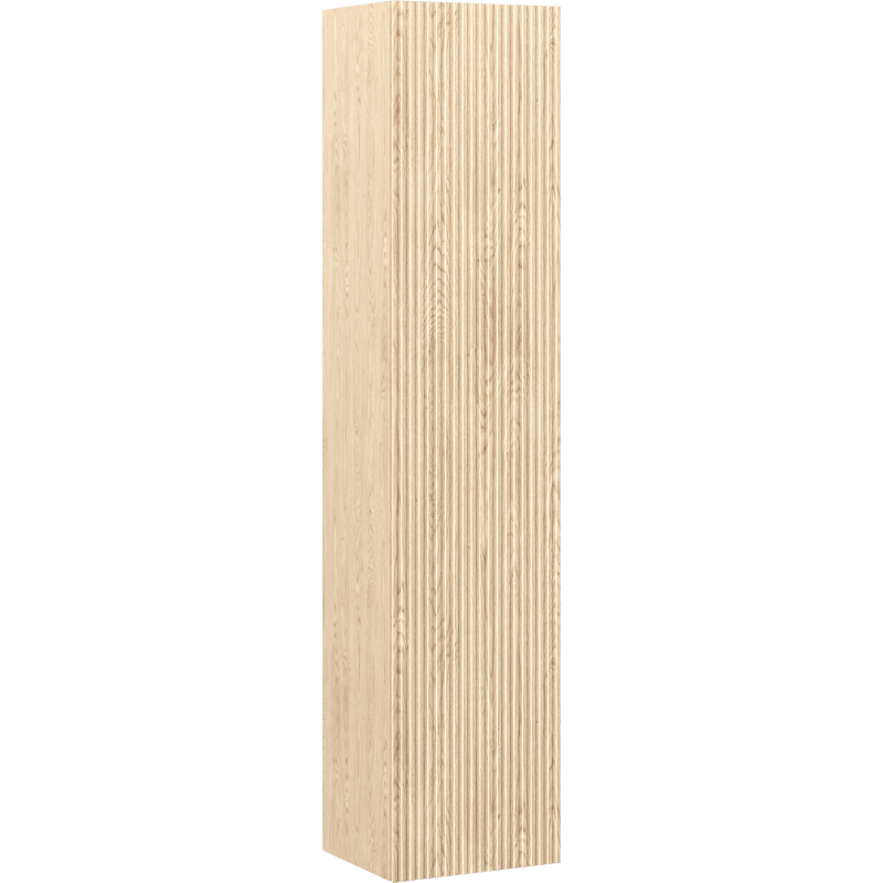 Mexen Rivel słupek łazienkowy 35 cm, 1 drzwi, ryflowany, dąb - 91A21-03016-1-BF81