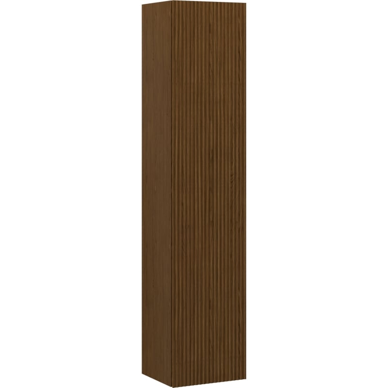 Mexen Rivel kupaonski stup 35 cm, 1 vrata, s utorima, orah - 91A21-03016-1-BF86