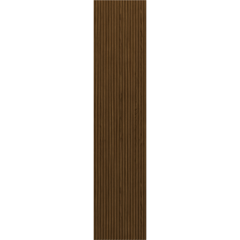 Mexen Rivel colonna bagno 35 cm, 1 porta, scanalato, noce - 91A21-03016-1-BF86