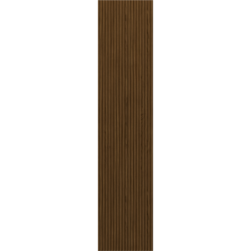 Mexen Rivel columna de baño 35 cm, 1 puerta, acanalada, nogal - 91A21-03016-1-BF86