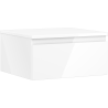 Mexen Orio Badezimmer-Unterschrank 50 cm mit Platte, 1 Schublade, Weiß Hochglanz - 91A10-05023-1-BFC00