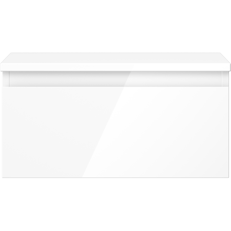 Mexen Orio vannas istabas skapītis zem izlietnes 50 cm ar countertop, 1 atvilktne, balts spīdums - 91A10-05023-1-BFC00