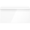 Mexen Orio Badezimmer-Unterschrank 50 cm mit Platte, 1 Schublade, Weiß Hochglanz - 91A10-05023-1-BFC00