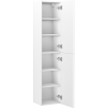 Mexen Rivel słupek łazienkowy 35 cm, 2 drzwi, ryflowany, biały mat - 91A21-03016-2-BF01