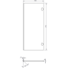 Mexen Rivel Badezimmerschrank 35 cm, 2 Türen, gerillt, grau matt - 91A21-03016-2-BF62