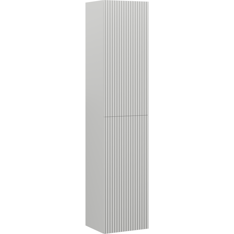 Mexen Rivel 35 cm Bathroom Column, 2 Doors, Grooved, Matte Grey - 91A21-03016-2-BF62