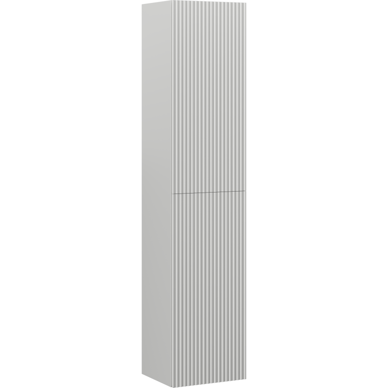 Mexen Rivel Badezimmerschrank 35 cm, 2 Türen, gerillt, grau matt - 91A21-03016-2-BF62