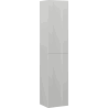 Mexen Rivel colonne de salle de bain 35 cm, 2 portes, rainurée, gris mat - 91A21-03016-2-BF62