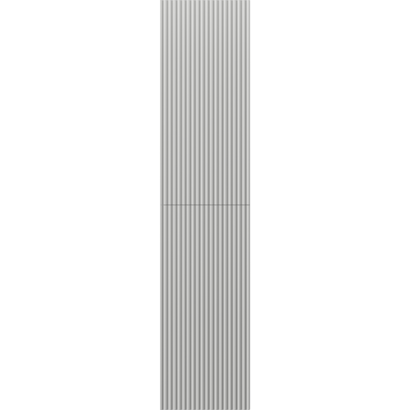 Mexen Rivel 35 cm Bathroom Column, 2 Doors, Grooved, Matte Grey - 91A21-03016-2-BF62