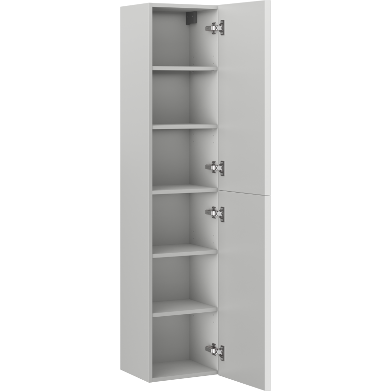 Mexen Rivel słupek łazienkowy 35 cm, 2 drzwi, ryflowany, szary mat - 91A21-03016-2-BF62