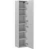Mexen Rivel Badezimmerschrank 35 cm, 2 Türen, gerillt, grau matt - 91A21-03016-2-BF62
