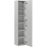 Mexen Rivel kupaonski stup 35 cm, 2 vrata, rebrasti, sivi mat - 91A21-03016-2-BF62