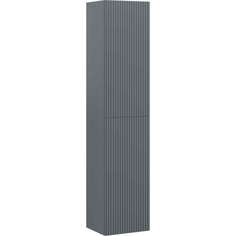 Mexen Rivel Badschrank 35 cm, 2 Türen, gerillt, Graphit matt - 91A21-03016-2-BF66