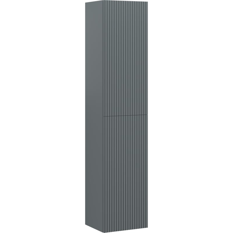 Mexen Rivel kupaonski ormarić 35 cm, 2 vrata, rebrasti, mat grafit - 91A21-03016-2-BF66