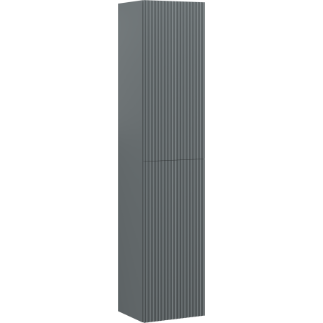 Mexen Rivel Badschrank 35 cm, 2 Türen, gerillt, Graphit matt - 91A21-03016-2-BF66